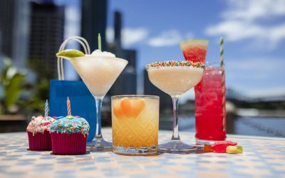 Birthday Suit Margaritas for everyone at Riverbar & Kitchen’s 10th Birthday celebrations
