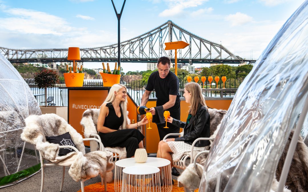 Cosy up to Veuve Clicquot In The Snow at Customs House